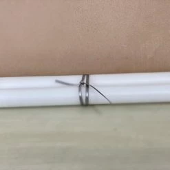 The Grey Works Medium Dinner Candles, Bundle Of 2, 7 Hour Burn Time, White