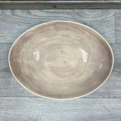 Wonki Ware Homewares Medium Etosha Bowl In Aubergine Plain Wash