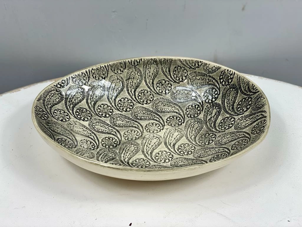 Promo ✔️ Wonki Ware Medium Etosha Bowl In Charcoal Mixed Pattern 😉 3 Wonki Ware Medium Etosha Bowl In Charcoal Mixed Pattern