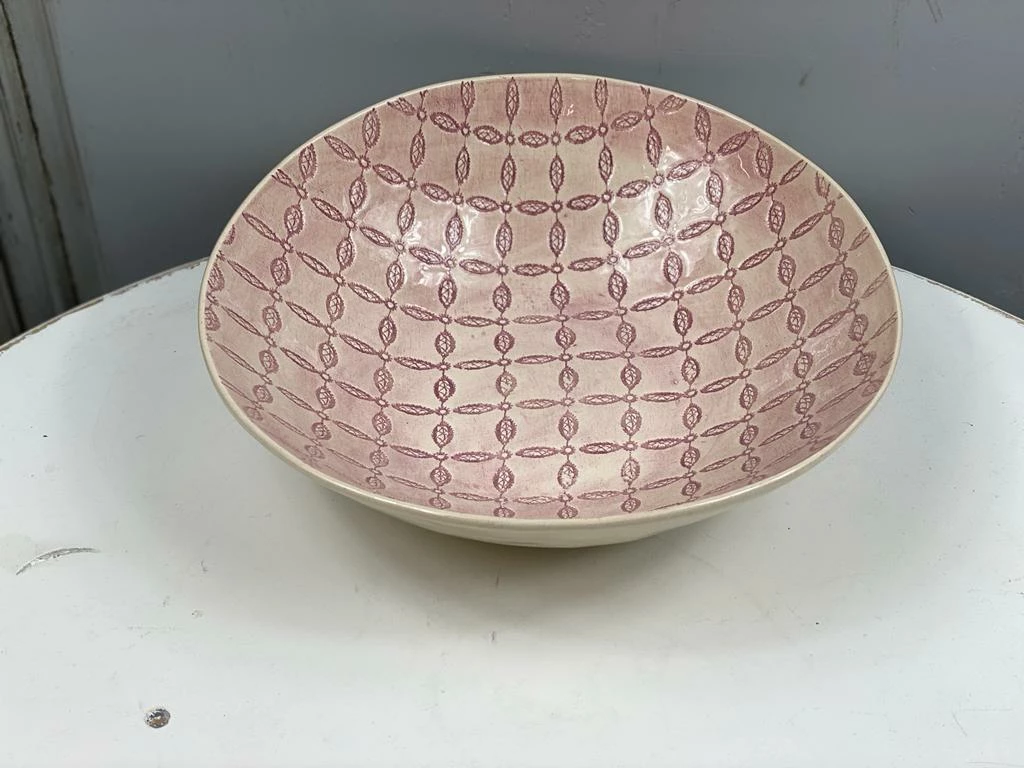 Hot Sale π Wonki Ware Bowls Medium Salad Bowl In A Pink Mixed Pattern 𧨠3 Wonki Ware Bowls Medium Salad Bowl In A Pink Mixed Pattern