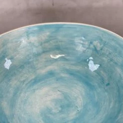 Wonki Ware Medium Salad Bowl In Turquoise Plain Wash Bowls