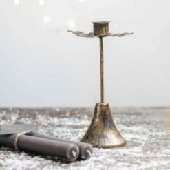 The Grey Works Metal Snowflake Candle Holder