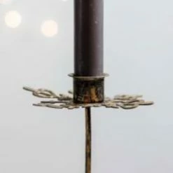 The Grey Works Metal Snowflake Candle Holder