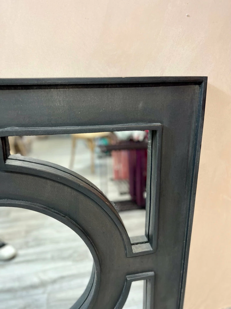 Budget ⭐ The Grey Works Omega Black Wooden Mirror 👏 5 The Grey Works Omega Black Wooden Mirror