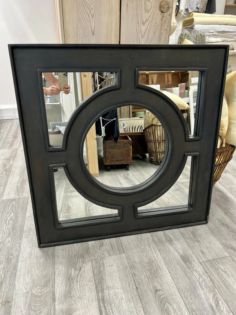 Budget ⭐ The Grey Works Omega Black Wooden Mirror 👏 2 The Grey Works Omega Black Wooden Mirror