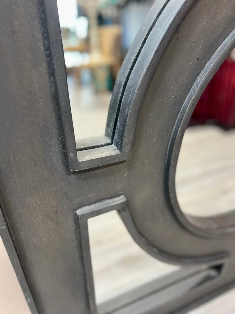 Budget ⭐ The Grey Works Omega Black Wooden Mirror 👏 7 The Grey Works Omega Black Wooden Mirror