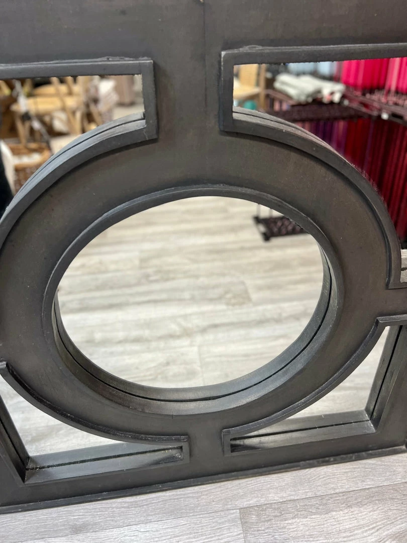 Budget ⭐ The Grey Works Omega Black Wooden Mirror 👏 6 The Grey Works Omega Black Wooden Mirror