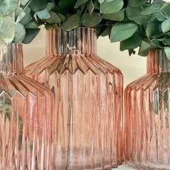 DAY Home Ornate Pink Glass Vase-Large