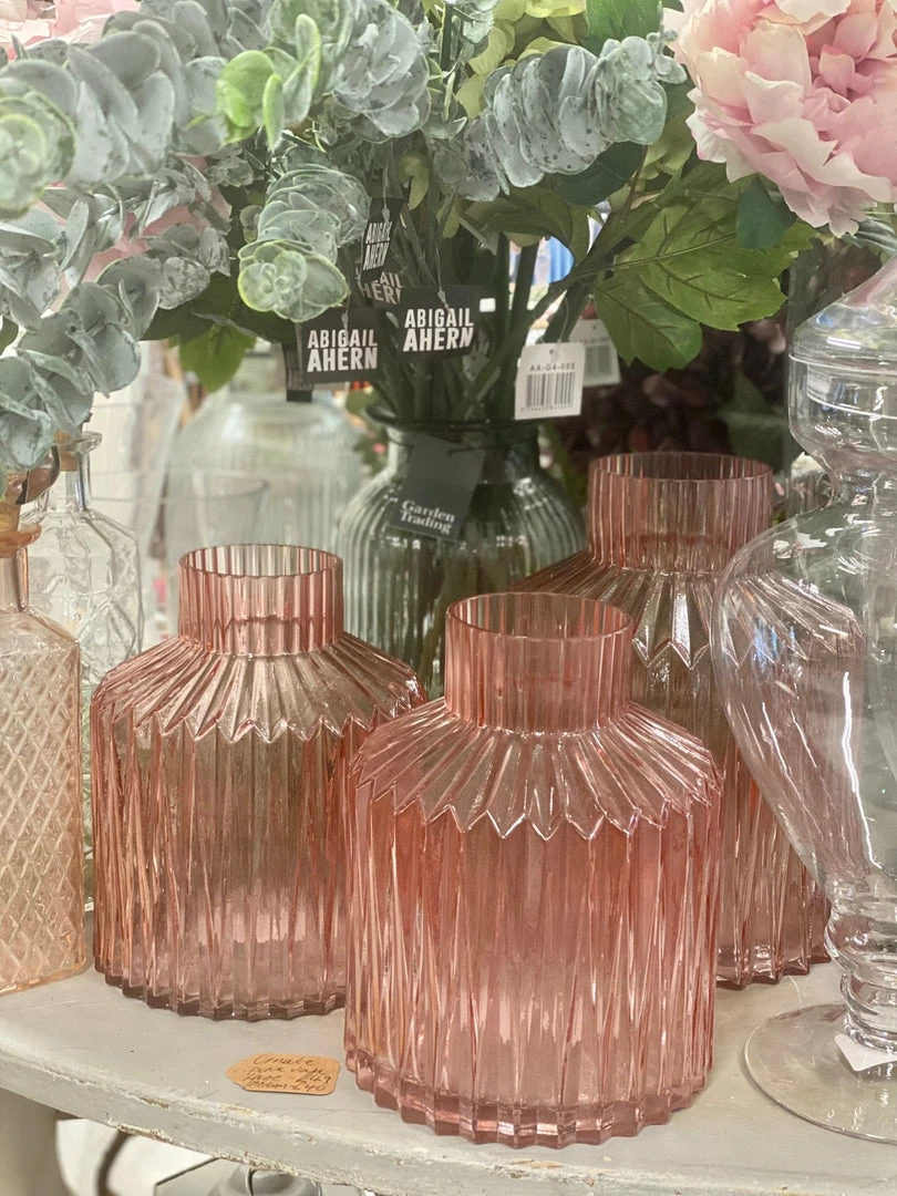 Best Pirce π₯° DAY Home Homewares Ornate Pink Glass Vase-Medium β 3 DAY Home Homewares Ornate Pink Glass Vase-Medium