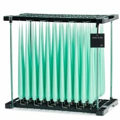Ester & Erik Pair Of 42cm Tapered Dining Candles - Cool Mint No. 55