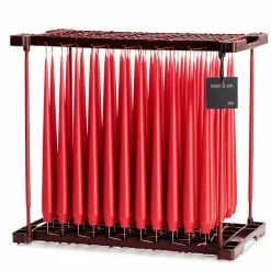 Ester & Erik Pair Of 42cm Tapered Dining Candles - Saffron Dust No.33