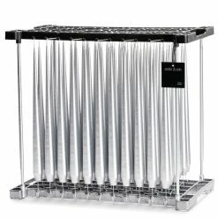 Ester & Erik Pair Of 42cm Tapered Dining Candles - Silver Metallic No. 92