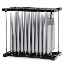 Ester & Erik Pair Of 42cm Tapered Lacquered Dining Candles - Concrete No.71/0