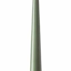 Ester & Erik Pair Of 42cm Tapered Lacquered Dining Candles - Green Soil No.70-0