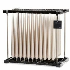 Ester & Erik Pair Of 42cm Tapered Lacquered Dining Candles - Linen Grey No.22-0