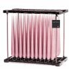 Ester & Erik Pair Of 42cm Tapered Lacquered Dining Candles- Old Rose No. 39-0