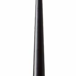 Ester & Erik Pair Of 42cm Tapered Lacquered Dining Candles- Raw Black No.75-0