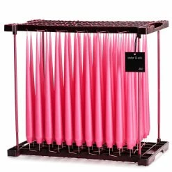 Ester & Erik Pair Of 42cm Tapered Matt Dining Candles - Clear Pink No.41