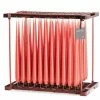 Ester & Erik Pair Of 42cm Tapered Matt Dining Candles - Coral Reef No.26