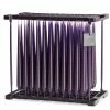 Ester & Erik Pair Of 42cm Tapered Matt Dining Candles - Dark Amethyst No.08/2