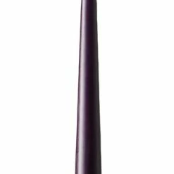 Ester & Erik Pair Of 42cm Tapered Matt Dining Candles - Dark Amethyst No.08/2