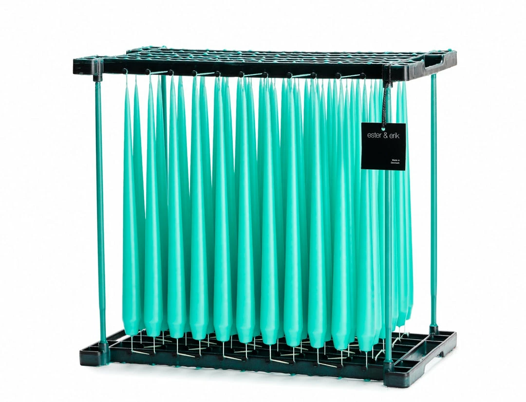 Outlet 👏 Ester & Erik Pair Of 42cm Tapered Matt Dining Candles - Deep Lagoon No.54/2 😉 3 Ester & Erik Pair Of 42cm Tapered Matt Dining Candles - Deep Lagoon No.54/2