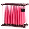 Ester & Erik Pair Of 42cm Tapered Matt Dining Candles - Deep Pink No.41/2