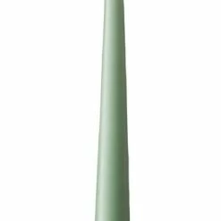 Ester & Erik Pair Of 42cm Tapered Matt Dining Candles - Eucalyptus No.66