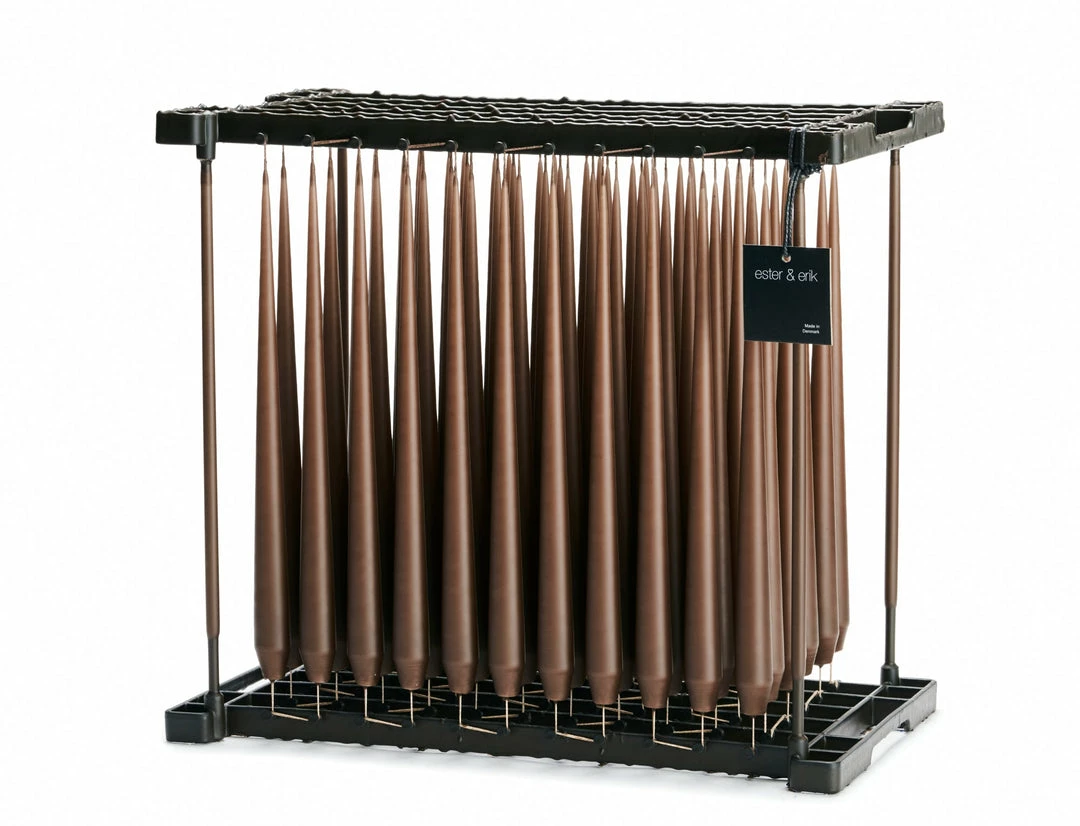 Budget 🎁 Ester & Erik Pair Of 42cm Tapered Matt Dining Candles - Hazelnut No.25 🎉 3 Ester & Erik Pair Of 42cm Tapered Matt Dining Candles - Hazelnut No.25