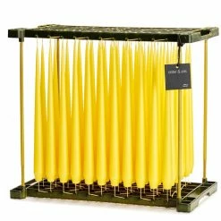 Ester & Erik Pair Of 42cm Tapered Matt Dining Candles - Lemon Drop No.15