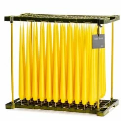 Ester & Erik Pair Of 42cm Tapered Matt Dining Candles - Lemon No.15/2