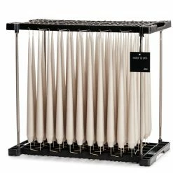 Ester & Erik Pair Of 42cm Tapered Matt Dining Candles - Linen Grey No. 22