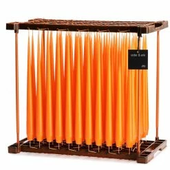 Ester & Erik Pair Of 42cm Tapered Matt Dining Candles - Mild Orange No.16