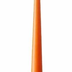 Ester & Erik Pair Of 42cm Tapered Matt Dining Candles - Mild Orange No.16