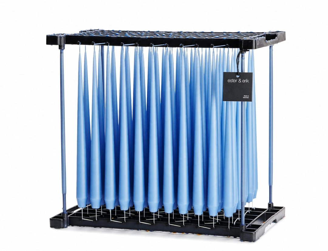 Cheap 👍 Ester & Erik Pair Of 42cm Tapered Matt Dining Candles - Moon Blue No.37 ✨ 3 Ester & Erik Pair Of 42cm Tapered Matt Dining Candles - Moon Blue No.37