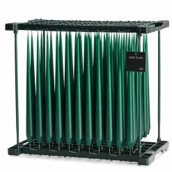 Ester & Erik Pair Of 42cm Tapered Matt Dining Candles - Noble Pine No.60