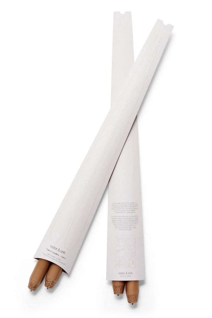 Discount ๐งจ Ester & Erik Pair Of 42cm Tapered Matt Dining Candles - Nougat Note No.18 ๐คฉ 6 Ester & Erik Pair Of 42cm Tapered Matt Dining Candles - Nougat Note No.18