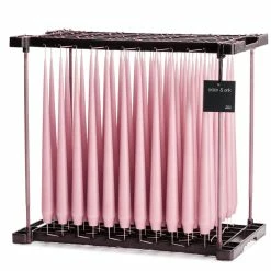 Ester & Erik Pair Of 42cm Tapered Matt Dining Candles - Old Rose No. 39