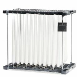 Ester & Erik Pair Of 42cm Tapered Matt Dining Candles - Pure White No.31