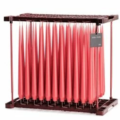 Ester & Erik Pair Of 42cm Tapered Matt Dining Candles - Rosehip No. 29