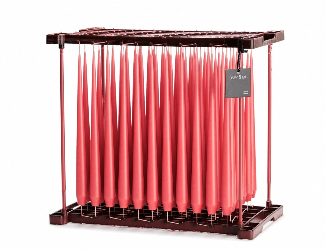 Outlet 😀 Ester & Erik Pair Of 42cm Tapered Matt Dining Candles - Rosehip No. 29 🔥 3 Ester & Erik Pair Of 42cm Tapered Matt Dining Candles - Rosehip No. 29