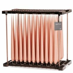 Ester & Erik Pair Of 42cm Tapered Matt Dining Candles - Rosy Caramel No.20