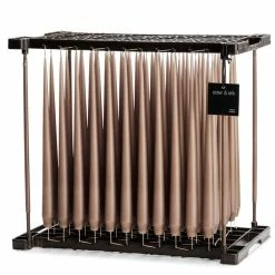 Ester & Erik Pair Of 42cm Tapered Matt Dining Candles - Soft Clay No. 24