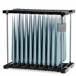 Ester & Erik Pair Of 42cm Tapered Matt Dining Candles - Steel Blue No.64