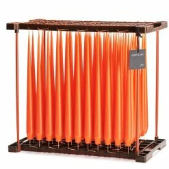 Ester & Erik Pair Of 42cm Tapered Matt Dining Candles - Vivid Orange No.16/2