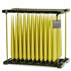 Ester & Erik Pair Of 42cm Tapered Matt Dining Candles - Wasabi No.68