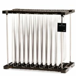 Ester & Erik Pair Of 42cm Tapered Matt Dining Candles - White Ash No. 21