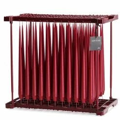 Ester & Erik Pair Of 42cm Tapered Matt Dining Candles - Wine No.44