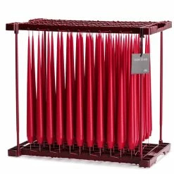 Ester & Erik Pair Of 42cm Tapered Matt Dining Candles - Winter Berry No.36