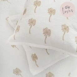 Elizabeth Scarlett Quilted Palmier Cushion Cover